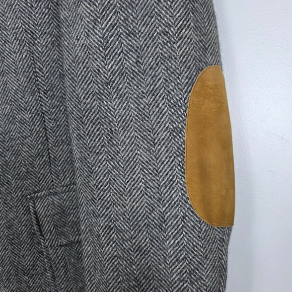 Levi's Herringbone Tweed Sport Coat Elbow Patches Menswear Jacket 44R - Picture 6 of 7